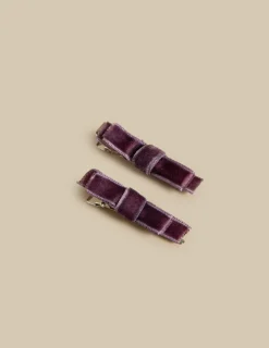 Cheap 2 LAZOS TERCIOPELO MORA Accesorios De Pelo