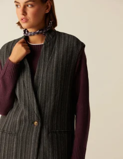 Store ABRIGO SIN MANGA RAYA GRIS Ropa De Abrigo