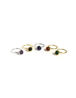 Flash Sale ANILLO DORADO ESFERA PEQUEÑO AGATHA Anillos