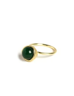 Hot ANILLO ESFERA DORADO AVENTURINA Anillos