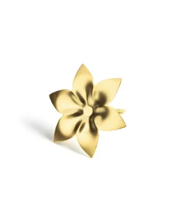 New ANILLO FLOR PICOS DORADO Anillos