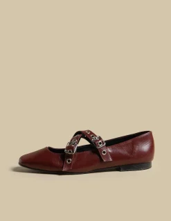 Cheap BAILARINA DOBLE HEBILLA Zapatos