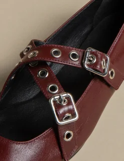 Cheap BAILARINA DOBLE HEBILLA Zapatos