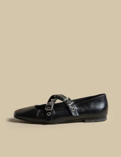 Outlet BAILARINA NEGRA DOBLE HEBILLA Zapatos