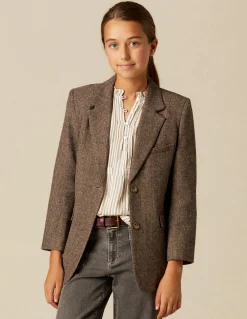 Cheap BLAZER ESPIGA MARRÓN RY AZUL Ropa De Abrigo|Blazers