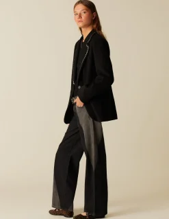 Hot BLAZER NEGRO TACHUELAS PLATEADAS Blazers