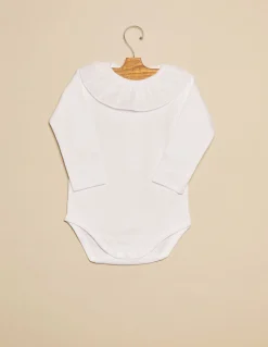Best Sale Body cuello volante blanco Bodies