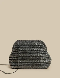 Discount BOLSO LENTEJUELAS ANTRACITA Bolsos
