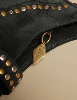 Store BOLSO TACHAS SERRAJE VERDE Bolsos