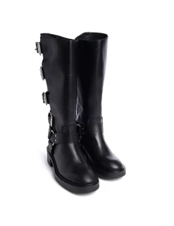 Cheap Botas hebillas negras Zapatos
