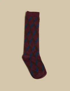Store CALCETIN GEOMéTRICO AZUL Calcetines|Calcetines