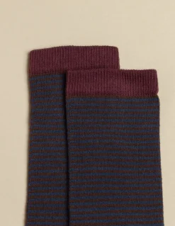 Hot CALCETIN RAYAS AZUL Calcetines