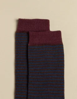Hot CALCETIN RAYAS AZUL Calcetines|Calcetines