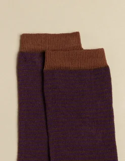 Shop CALCETIN RAYAS MARRÓN Calcetines|Calcetines