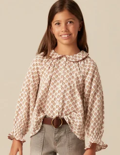 Fashion CAMISA CRUDA FLOR MARRÓN Camisas
