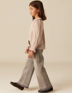 Fashion CAMISA CRUDA FLOR MARRÓN Camisas