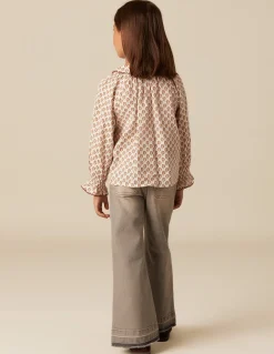 Fashion CAMISA CRUDA FLOR MARRÓN Camisas