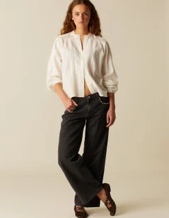 Best Sale CAMISA CRUDA TIRA ENCAJE Camisas