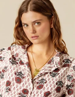 Flash Sale CAMISA FLOR BUTI OCRE Camisas