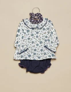 Outlet CAMISA FLOR PESPUNTE AZUL Camisas