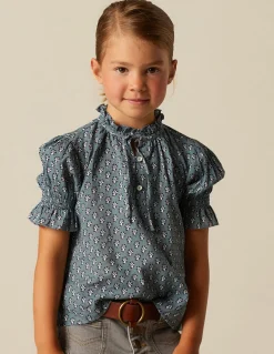 Online CAMISA FLOR RAMITO AZUL Camisas