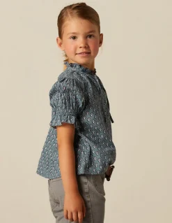 Online CAMISA FLOR RAMITO AZUL Camisas