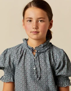 Online CAMISA FLOR RAMITO AZUL Camisas