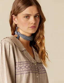 Fashion CAMISA RAYA MARRÓN NIDOS Camisas