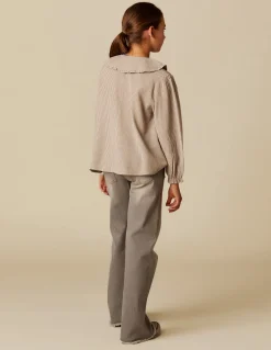 Flash Sale CAMISA RAYA MARRÓN NIDOS Camisas