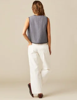 Best Sale CHALECO RAYA AZUL LUREX Chalecos