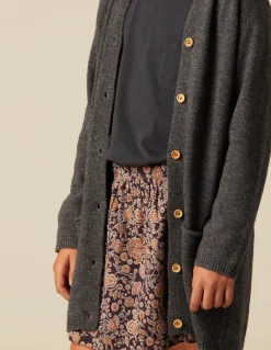 Shop CHAQUETA LARGA CAPUCHA ANTRACITA Punto