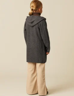 Hot CHAQUETA LARGA CAPUCHA ANTRACITA Punto