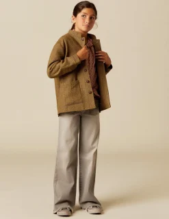 Fashion CHAQUETA MAO ESPIGA MARRÓN Ropa De Abrigo