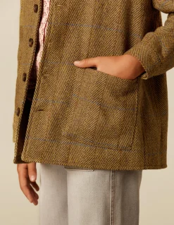 Fashion CHAQUETA MAO ESPIGA MARRÓN Ropa De Abrigo
