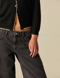 Flash Sale CHAQUETA PUNTO RIBETE DORADO Punto
