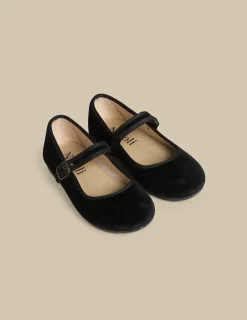 Hot CHINAS TERCIOPELO NEGRO Zapatos