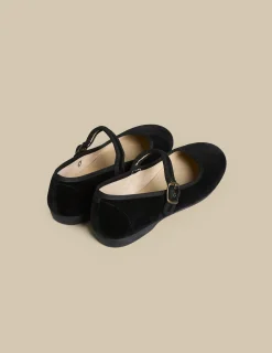 Hot CHINAS TERCIOPELO NEGRO Zapatos