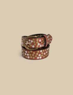 Store CINTURON MARRON TACHAS ROCK Cinturones