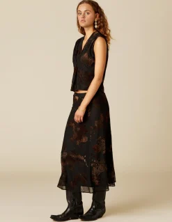 Clearance FALDA FLOR TULLE NEGRO Faldas