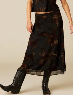 Clearance FALDA FLOR TULLE NEGRO Faldas