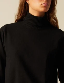 Sale JERSEY CUELLO VUELTO PUNTO NEGRO Punto