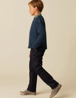 Shop JERSEY PUNTO BOTONES AZUL Punto
