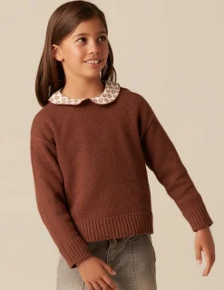 Best Sale JERSEY PUNTO BOTONES MARRON Punto