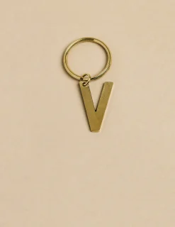 Sale LLAVERO 'V' DORADO Llaveros|Llaveros