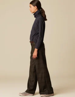 Discount PANTALÓN ANCHO CUADRO Pantalones