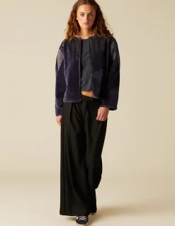 Shop PANTALÓN ANCHO NEGRO Pantalones