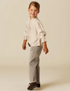 Cheap PantalÓn bolsillos vaquero gris Denim|Pantalones