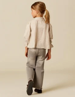 Cheap PantalÓn bolsillos vaquero gris Denim|Pantalones