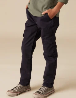 Hot PANTALÓN CARGO LARGO AZUL Pantalones
