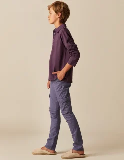 New PANTALÓN CARGO LARGO AZUL Pantalones